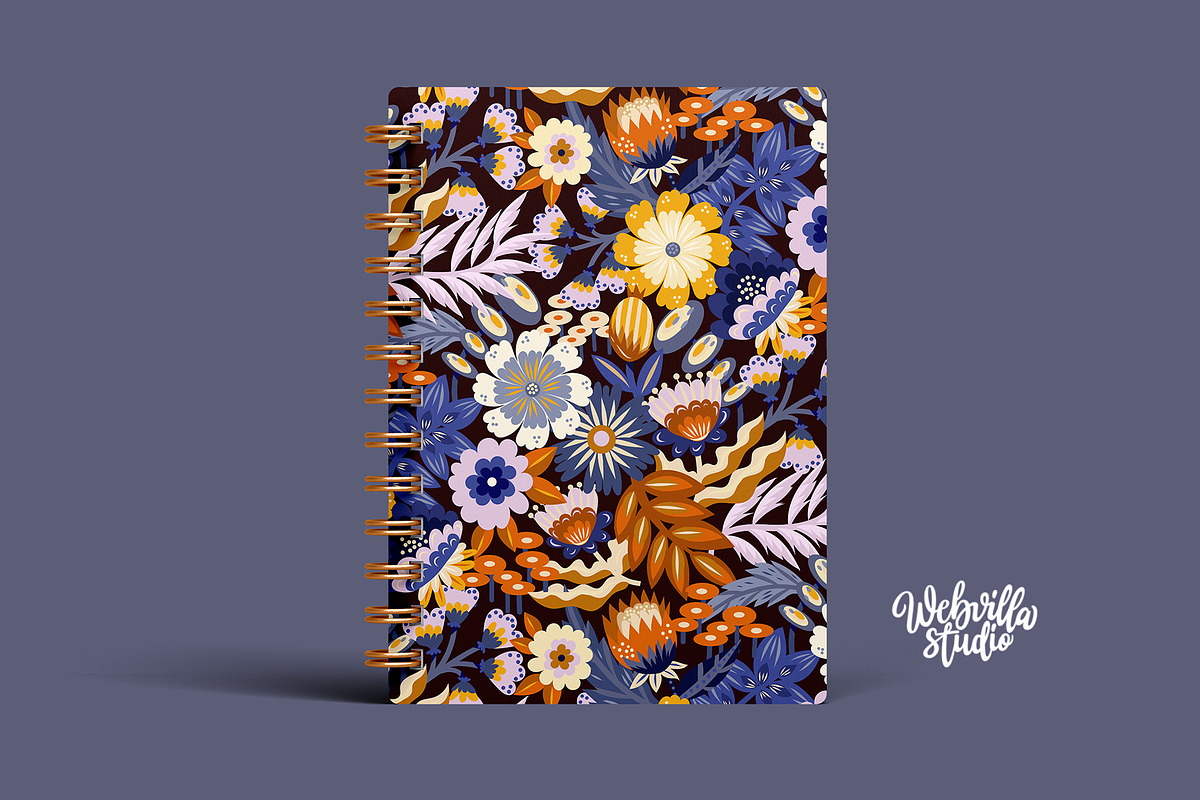 Bloom Vibes Pattern, a Pattern Graphic by Bloomart Studio | Creative Market