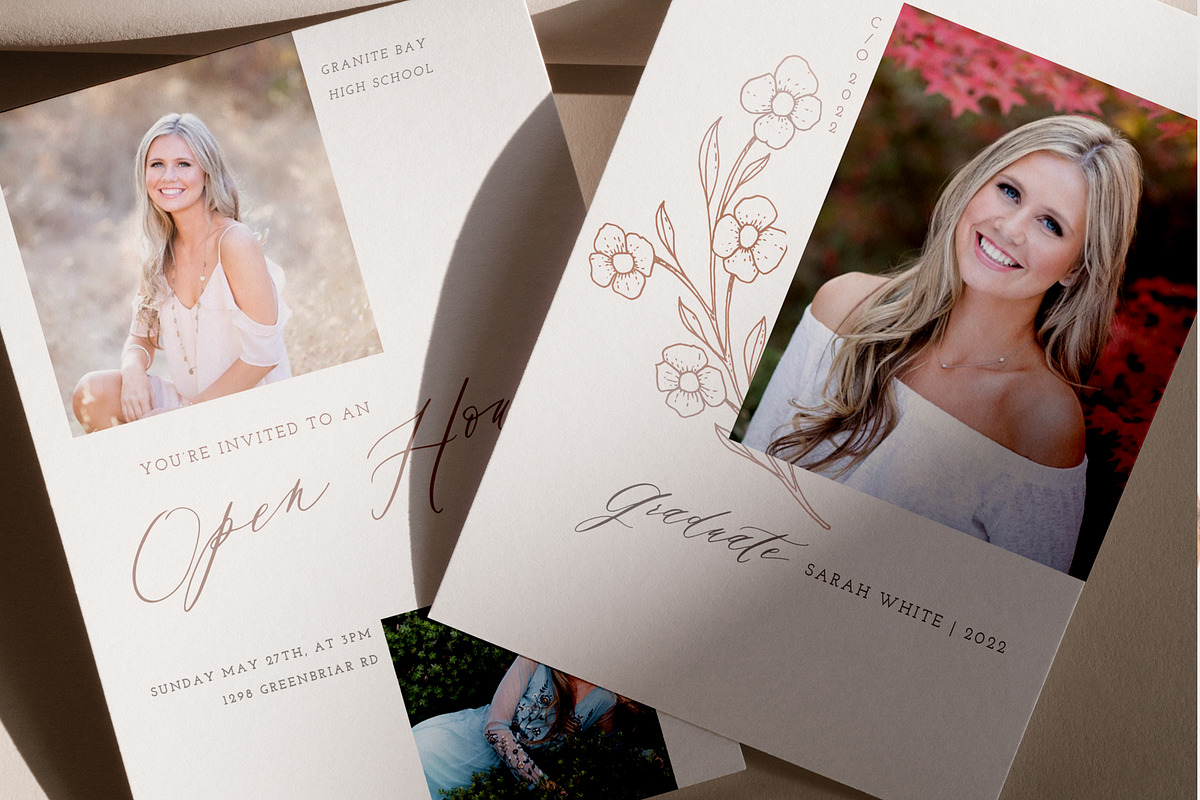 CANVA + PS Graduation Card Template, a Card Template by By Stephanie Design (Photo 3 of 6)