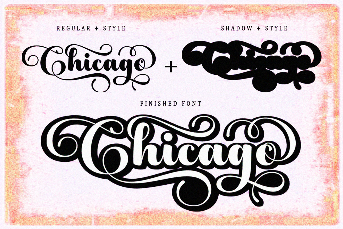Chicago Font, a Script Font by Bungletter (Photo 6 of 7)