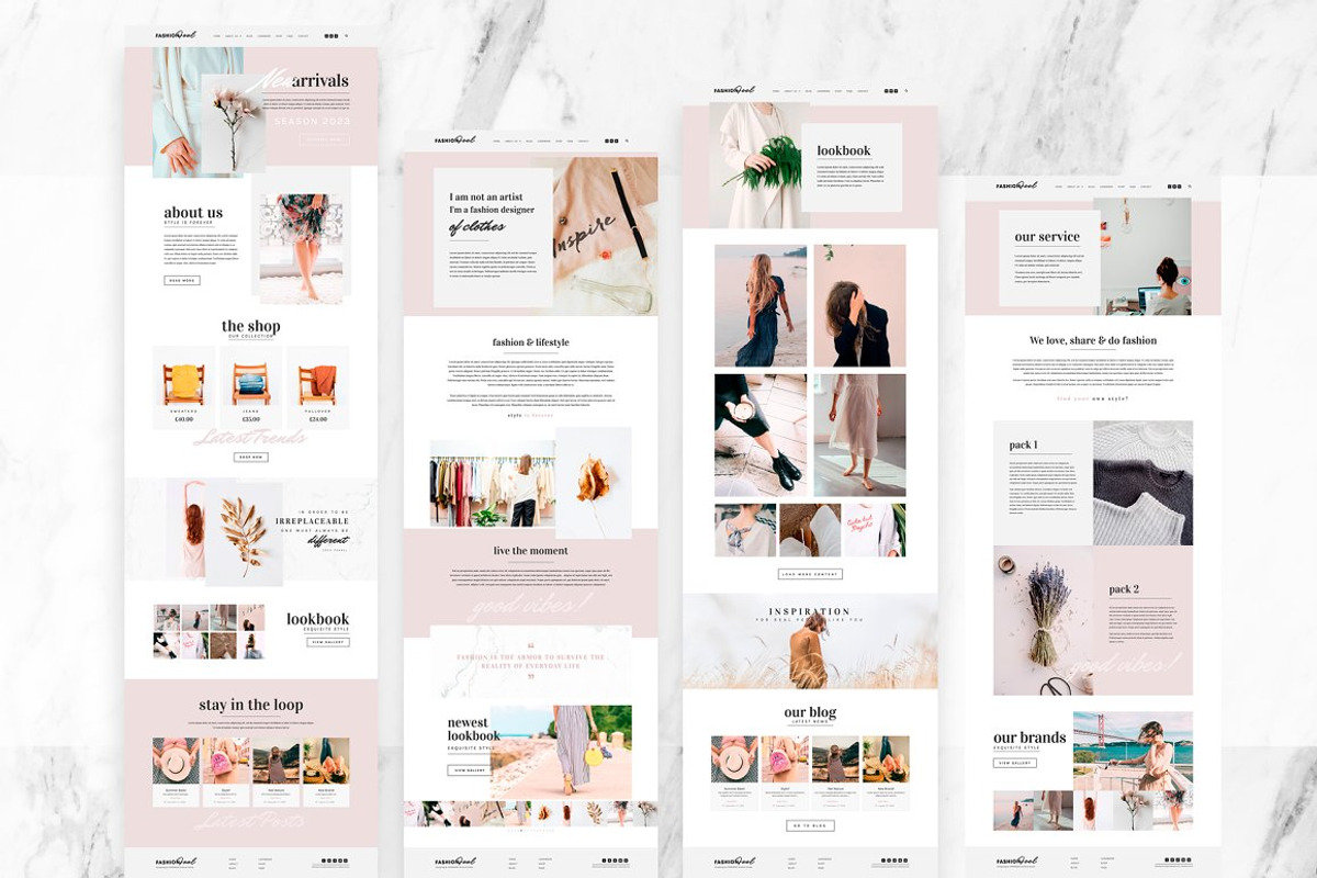 Fashion Feel Elementor Template Kit, an UI Kit Template by Touringxx Creative Studio (Photo 2 of 5)