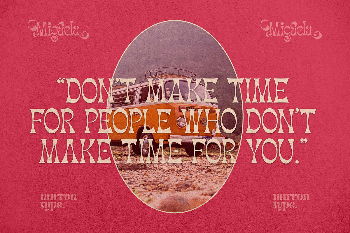 Migaela, a Font by nurrontype (Photo 6 of 15)