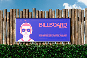 Fence Billboard Mockup, an Advertising Mockup by HanaSaka_Studio