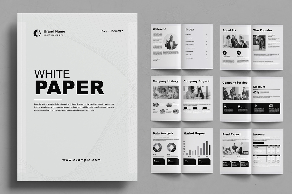 White Paper Template, a Brochure Template by ContestDesign (Photo 1 of 3)