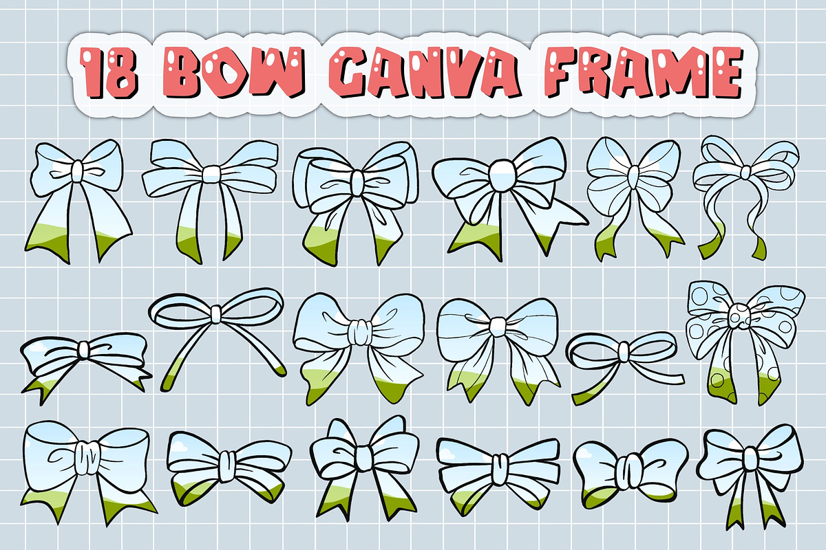 Bow Ribbon Custom Canva Frame V1-2, a Device Mockup by DREAMs Soul G. (Photo 2 of 2)