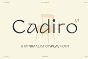 UT Cadiro-A Minimalist Display Font, a Sans Serif Font by Universitype (Thumbnail 1 of 12)