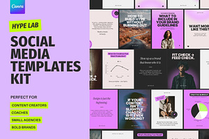 Social Media Kit / Canva, a Templates & Theme by Orbit Studio Shop