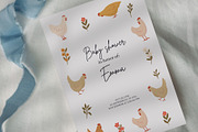 Cute Chickens & Florals Nursery Art, an Animal Illustration by Jenteva Art (Thumbnail 10 of 16)