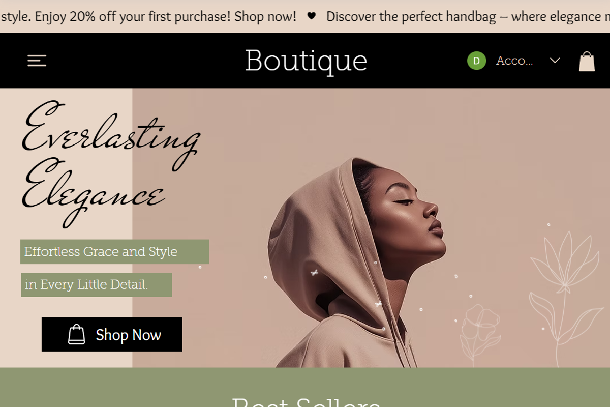Fashion Webshop - Wix Studio Website preview 6