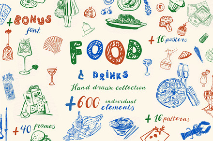 Food and drinks illustrations, a Food Illustration by Anada