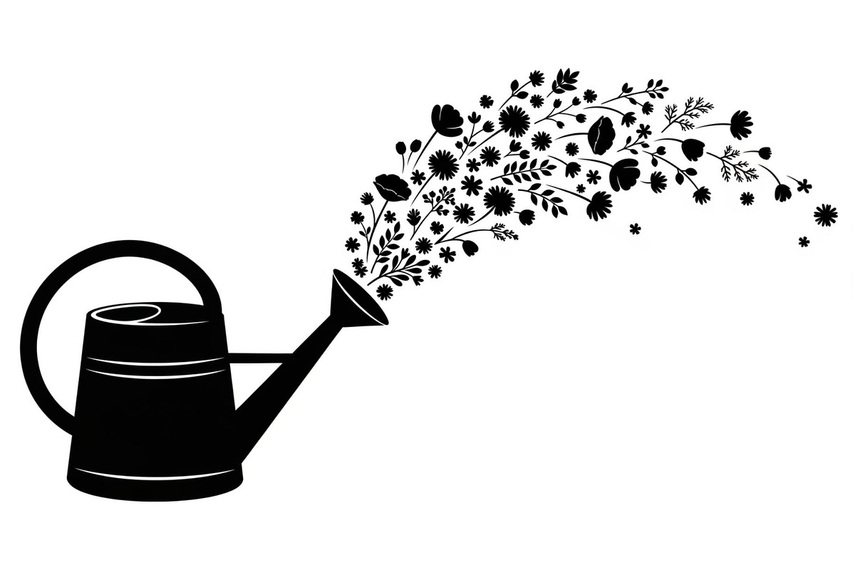Floral Watering Can Design Bundle, an Illustration by Gaye Art (Photo 23 of 31)