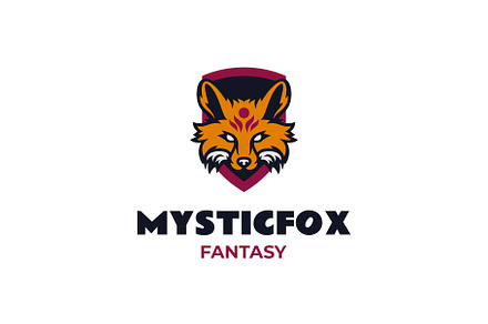 Mascot Mystic Fox Logo Design