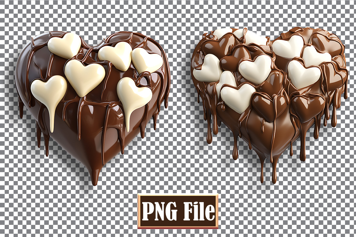 Chocolate Heart Clipart Bundle, a Person Illustration by protabsorkar11 (Photo 4 of 5)