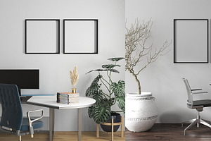 WAll Frame Mockup Bundle V4