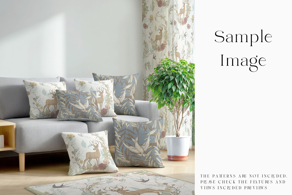 Throw Pillows Mockups, a Mockup by mock-ups (Photo 9 of 21)