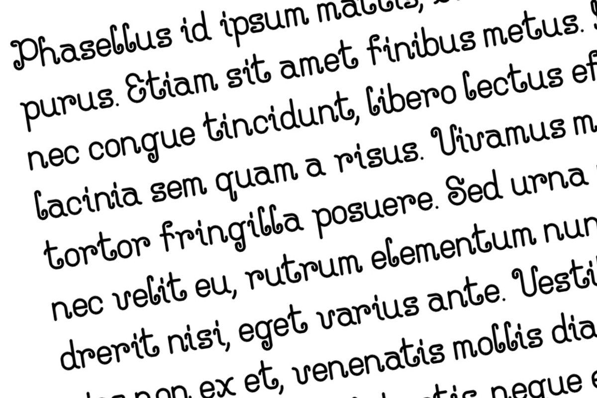 Curlittos Curly Font preview 2