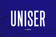 Uniser - 4 Font, a Sans Serif Font by Almarkhatype (Thumbnail 1 of 10)
