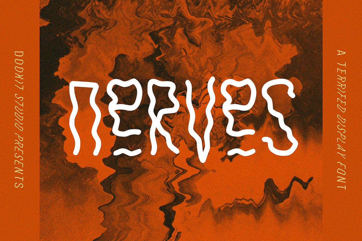Nerves halloween horror font