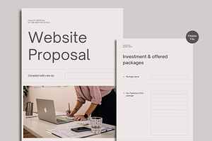Website Proposal - PDF Fillable, a Presentation Template by Her creative details