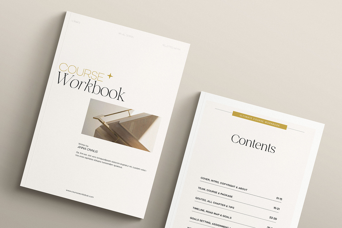 Workbook Template Canva, a Magazine Template by creathrivestudio (Photo 12 of 18)