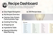 Recipe Dashboard Notion Template, a Templates & Theme by KristinaK3 (Thumbnail 2 of 3)