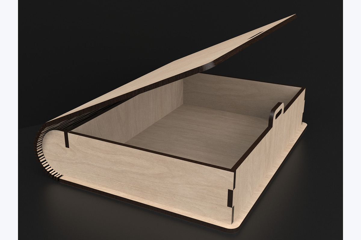 A4 & A5 Book Box Laser Cutting Files, an Object Graphic by ThemeXDigital (Photo 4 of 9)