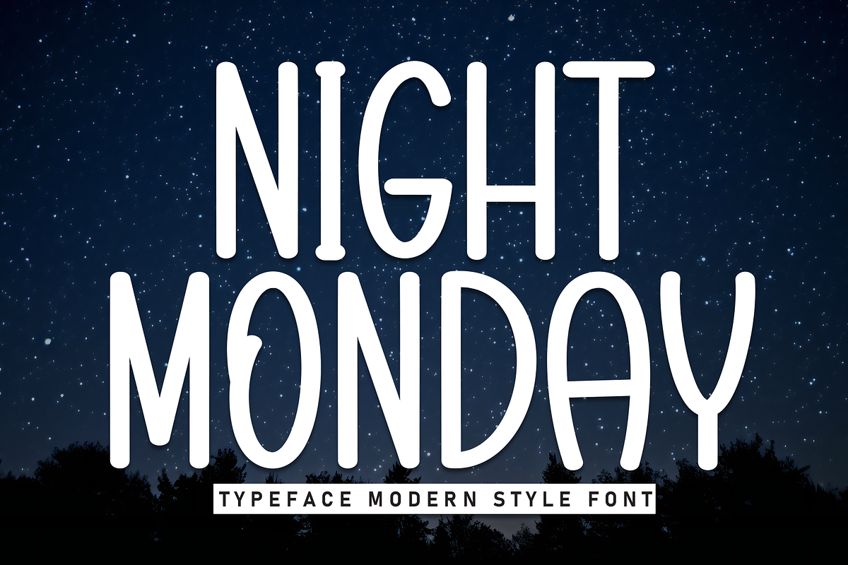 Night Monday | Script Font, a Script Font by Scratchones (Photo 1 of 8)