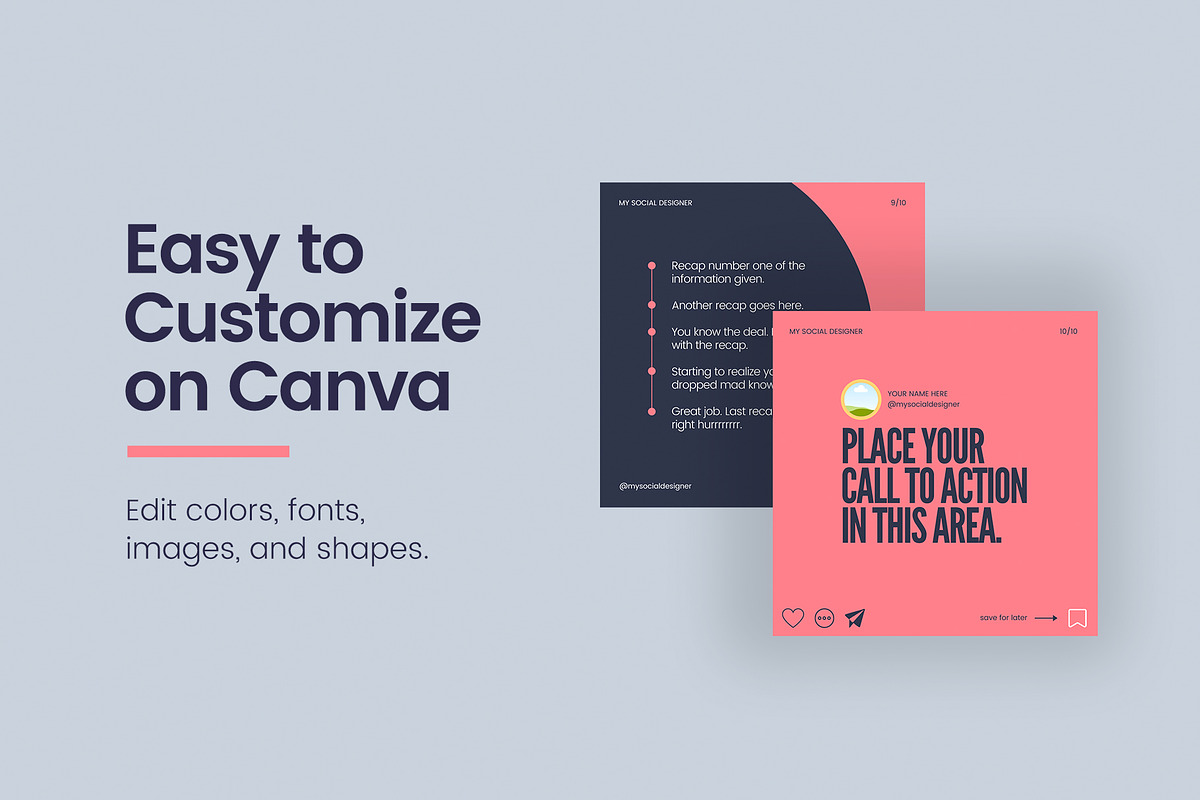 Two-Tone Carousel Post for Instagram, a Social Media Template by Roger Coles (Photo 11 of 12)