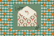 Christmas Geese - vintage set, a Pattern Graphic by DigARTbyHavroshka (Thumbnail 2 of 9)