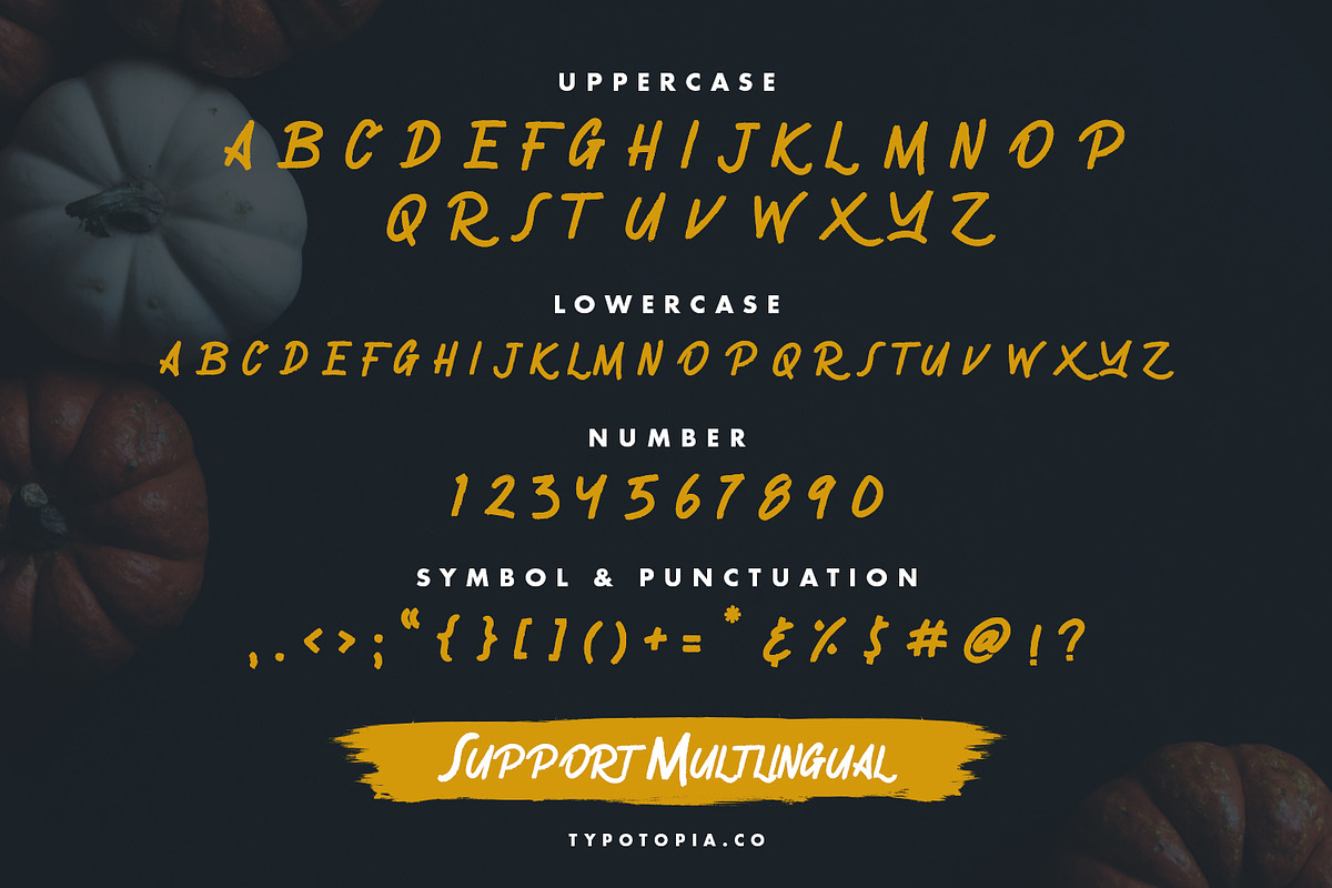 Gronzy - Brush Font preview 2