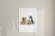 20 Whimsical Cat and Dog PNG Clipart, an Animal Illustration by Pati Charm Studio (Thumbnail 7 of 8)