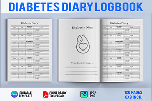 Diabetes Diary Log Book