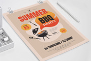 Retro Summer BBQ Party, a Flyer Template by Me55enjah Design (Thumbnail 4 of 4)