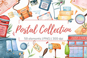 Postal digital clipart, an Object Illustration by Mespilia (Thumbnail 1 of 3)