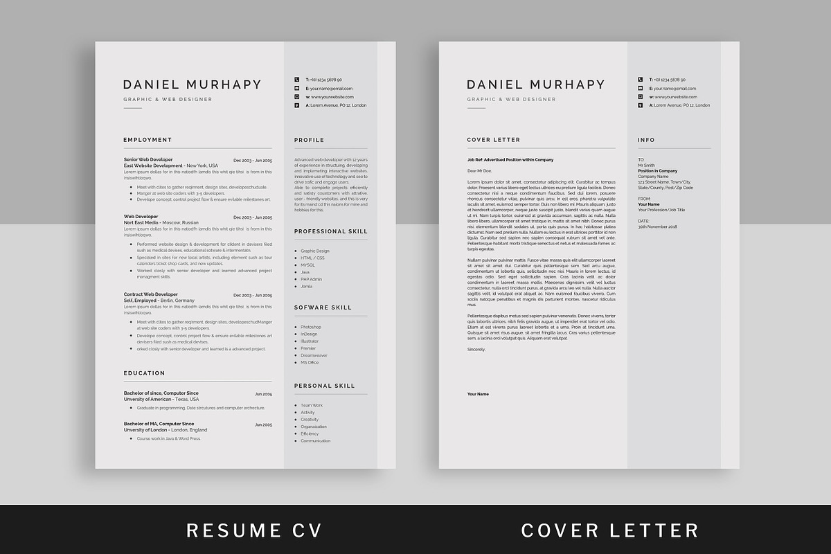 Resume/CV, a Stationery Template by UX-group (Photo 2 of 7)
