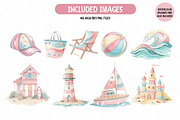 Pastel Summer Vibes Clipart Bundle, a Seasonal Illustration by TatiMockup (Thumbnail 4 of 5)
