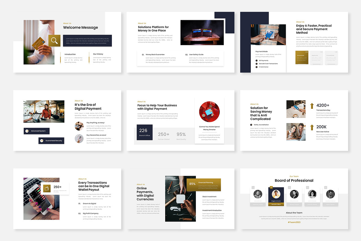 Digital Payment PowerPoint Template, a Presentation Template by Premast (Photo 2 of 5)