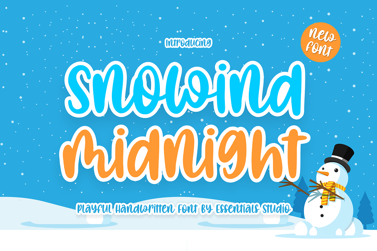 Snowind Midnight, a Font by Essentials Studio (Photo 1 of 9)