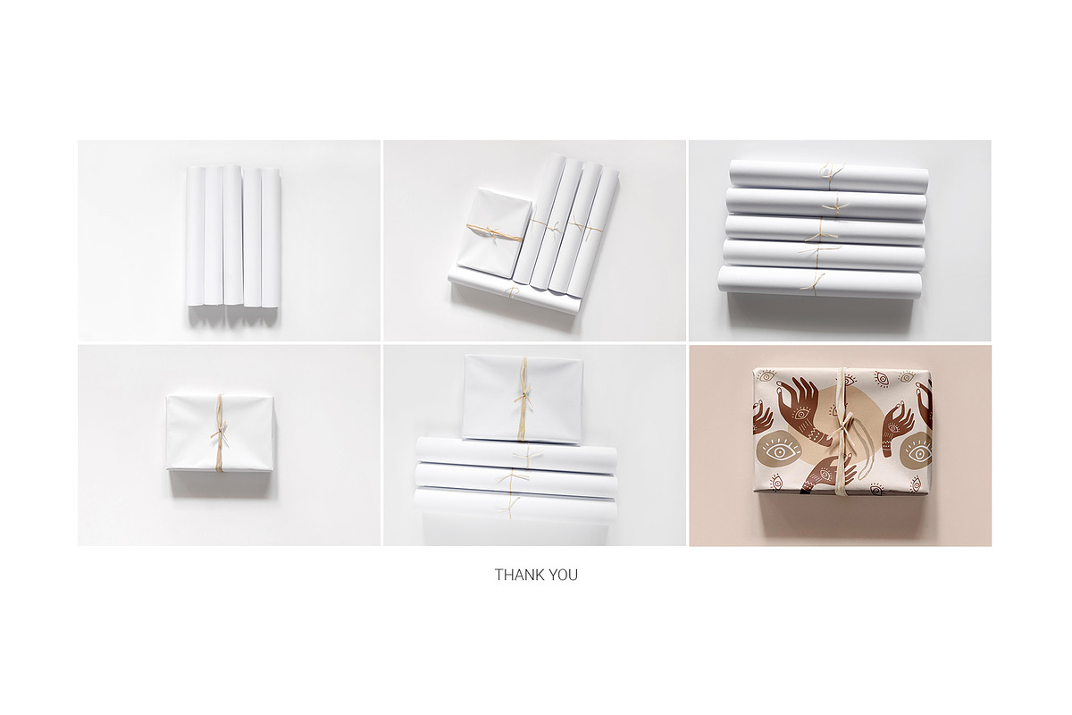 Paper Rolls Mockup |Wrapping Layered, a Mockup by bazarova (Photo 8 of 9)