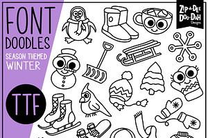 Winter Doodle Font