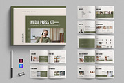 Media Press Kit Template Landscape, a Brochure Template by E-Type (Thumbnail 1 of 7)