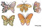 Butterfly Clipart Summer Clip Art, a Graphic by Murphy & Frank (Thumbnail 3 of 5)