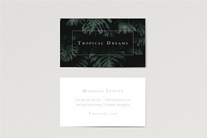 Tropical / Minimal Business Card