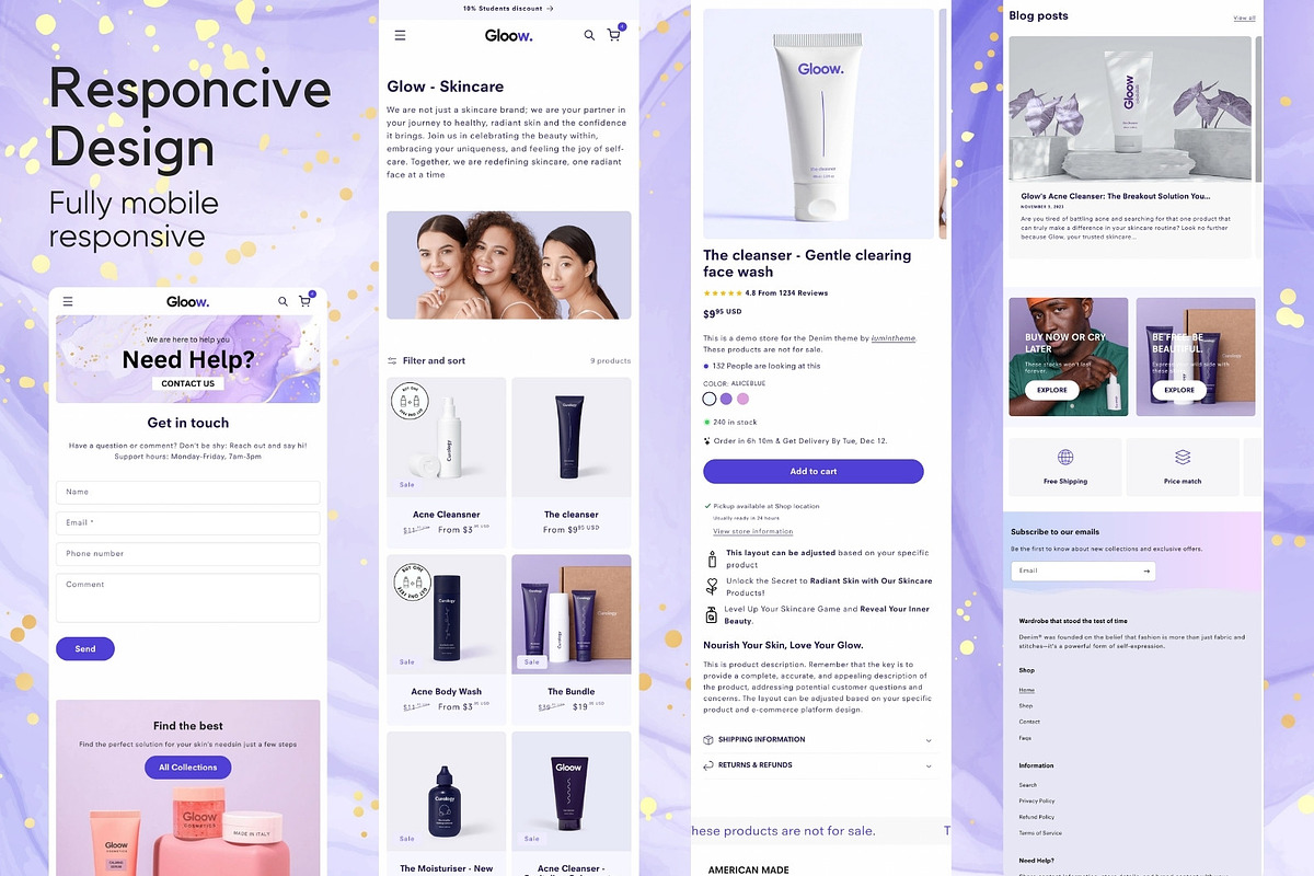 Gloow | Minimal Shopify Theme, a Shopify Template by Lumin Lab (Photo 8 of 11)