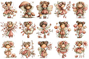 Whimsical Spring Fairy Clipart, an Illustration by OK Design (Thumbnail 5 of 6)