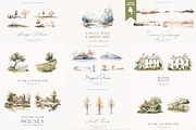 Watercolor Landscapes Bundle, a Decorative Illustration by PeDe Designs (Thumbnail 10 of 14)