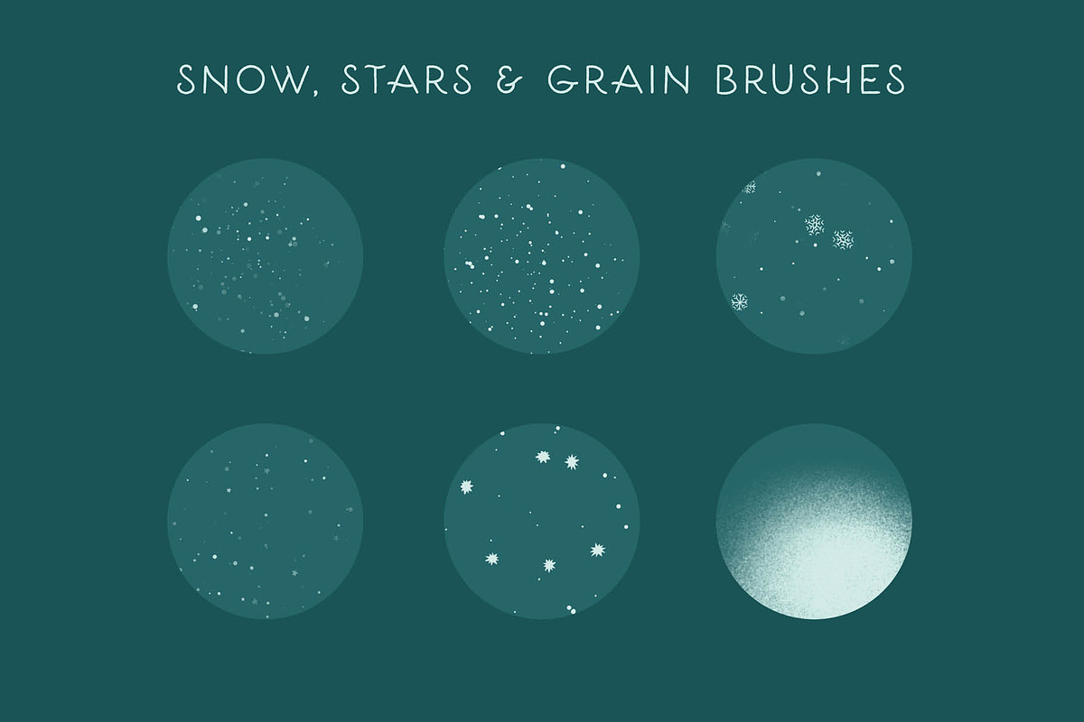 100 Christmas Procreate Brushes, a Brush Add-On by Pencil Twist
