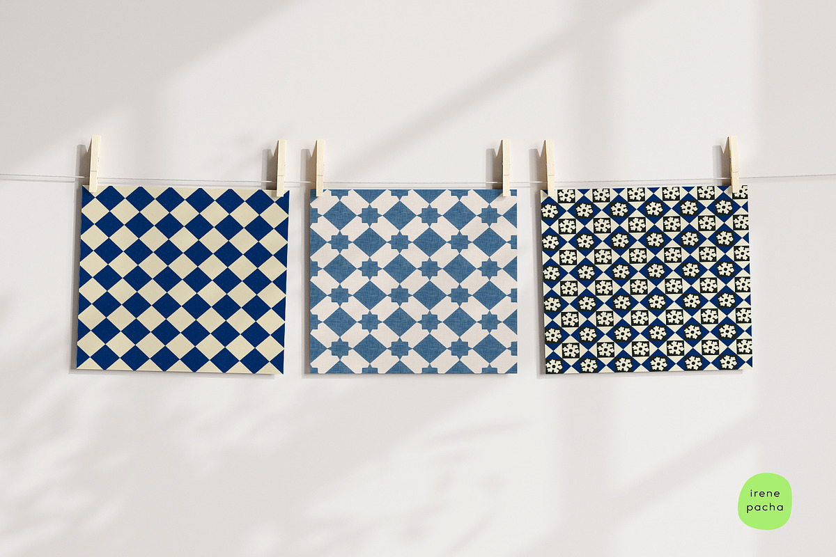 Azulejos do Porto Pattern Bundle, a Pattern Graphic by irenepachadesign (Photo 2 of 4)