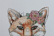 Fox Art Print, an Animal Illustration by Zelri (Thumbnail 2 of 2)