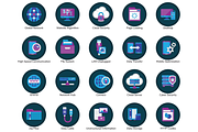 100 Web Hosting Flat Icons, an Outline Icon by Flat Icons (Thumbnail 3 of 6)