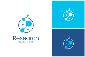 Molecular Research Innovation Logo, a Branding & Logo Template by ika trisiana